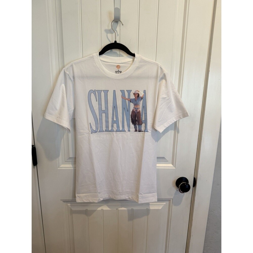Shania Twain Whose Bed Have Your Boots Been Under T Shirt Small White Country